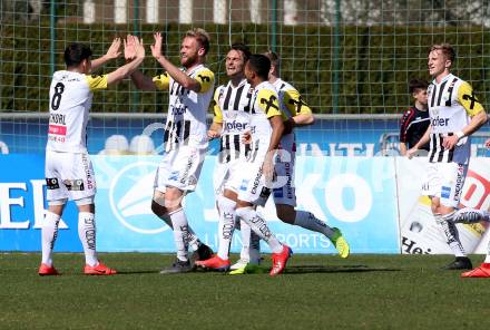 Fussball tipico Bundesliga. RZ Pellets WAC gegen LASK.  Torjubel Joao Klauss De Mello (LASK). Wolfsberg, am 23.2.2019.
Foto: Kuess

---
pressefotos, pressefotografie, kuess, qs, qspictures, sport, bild, bilder, bilddatenbank