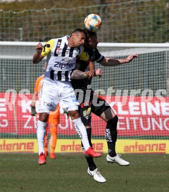 Fussball tipico Bundesliga. RZ Pellets WAC gegen LASK. Michael Sollbauer,  (WAC), Joao Victor Santos Sa (LASK). Wolfsberg, am 23.2.2019.
Foto: Kuess

---
pressefotos, pressefotografie, kuess, qs, qspictures, sport, bild, bilder, bilddatenbank