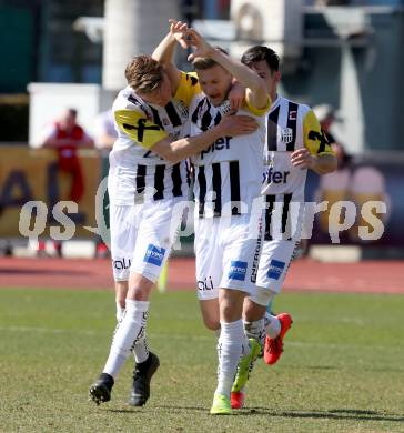 Fussball tipico Bundesliga. RZ Pellets WAC gegen LASK.  Torjubel Maximilian Ullmann (LASK). Wolfsberg, am 23.2.2019.
Foto: Kuess

---
pressefotos, pressefotografie, kuess, qs, qspictures, sport, bild, bilder, bilddatenbank