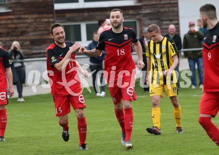 Fussball 1. KLasse B. Admira Villach gegen Rothenthurn.  Torjubel Christoph Stattmann, Daniel Brandauer (Admira Villach). Villach, am 13.4.2019.
Foto: Kuess
---
pressefotos, pressefotografie, kuess, qs, qspictures, sport, bild, bilder, bilddatenbank