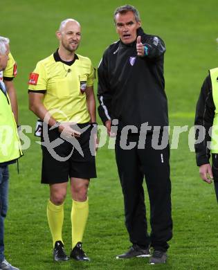 Fussball. 2. Liga. âSK Austria Klagenfurt gegen FAC Wien. Schiedsrichter Oliver Drachta, Trainer Robert Micheu (Klagenfurt). Klagenfurt, 26.4.2019.
Foto: Kuess
---
pressefotos, pressefotografie, kuess, qs, qspictures, sport, bild, bilder, bilddatenbank