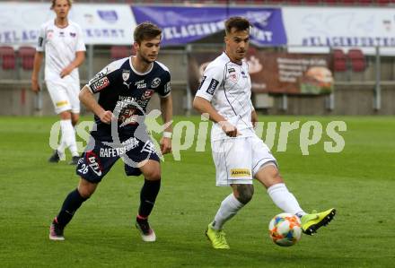 Fussball. 2. Liga. âSK Austria Klagenfurt gegen FAC Wien.  Daniel Steinwender,  (Klagenfurt), Philipp Malicsek (FAC Wien). Klagenfurt, 26.4.2019.
Foto: Kuess
---
pressefotos, pressefotografie, kuess, qs, qspictures, sport, bild, bilder, bilddatenbank