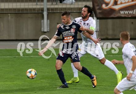 Fussball. 2. Liga. âSK Austria Klagenfurt gegen FAC Wien. Sandro Zakany,  (Klagenfurt), Daniel Hautzinger (FAC Wien). Klagenfurt, 26.4.2019.
Foto: Kuess
---
pressefotos, pressefotografie, kuess, qs, qspictures, sport, bild, bilder, bilddatenbank