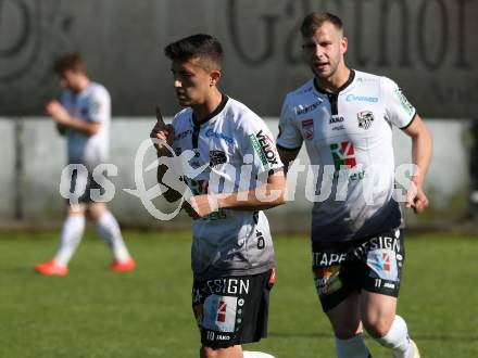 Fussball. Regionalliga. WAC Amateure gegen UVB Voecklamarkt. Torjubel Bajram Syla, Miha Robic (WAC). Wolfsberg, 20.4.2019.
Foto: Kuess
---
pressefotos, pressefotografie, kuess, qs, qspictures, sport, bild, bilder, bilddatenbank