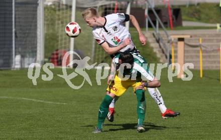 Fussball. Regionalliga. WAC Amateure gegen UVB Voecklamarkt. Raphael Schifferl, (WAC), Mario Petter  (Voecklamarkt). Wolfsberg, 20.4.2019.
Foto: Kuess
---
pressefotos, pressefotografie, kuess, qs, qspictures, sport, bild, bilder, bilddatenbank