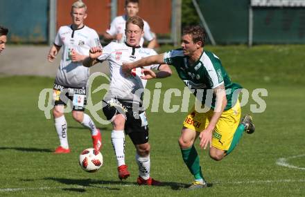 Fussball. Regionalliga. WAC Amateure gegen UVB Voecklamarkt. Kai Lukas Stratznig,  (WAC), Lukas Leitner (Voecklamarkt). Wolfsberg, 20.4.2019.
Foto: Kuess
---
pressefotos, pressefotografie, kuess, qs, qspictures, sport, bild, bilder, bilddatenbank