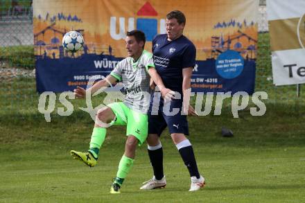 Fussball 2. Klasse C. Himmelberg gegen Gurk. Lukas Pichler (Himmelberg),  Thorsten Mueller  (Gurk). Himmelberg, am 27.4.2019.
Foto: Kuess
---
pressefotos, pressefotografie, kuess, qs, qspictures, sport, bild, bilder, bilddatenbank