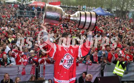 EBEL. Eishockey Bundesliga. Meisterfeier KAC.   Philippp Kreuzer. Klagenfurt, am 29.4.2019.
Foto: Kuess
---
pressefotos, pressefotografie, kuess, qs, qspictures, sport, bild, bilder, bilddatenbank