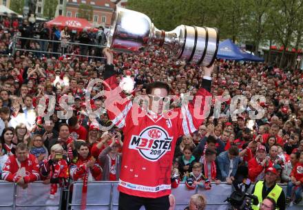 EBEL. Eishockey Bundesliga. Meisterfeier KAC.   Marco Richter. Klagenfurt, am 29.4.2019.
Foto: Kuess
---
pressefotos, pressefotografie, kuess, qs, qspictures, sport, bild, bilder, bilddatenbank