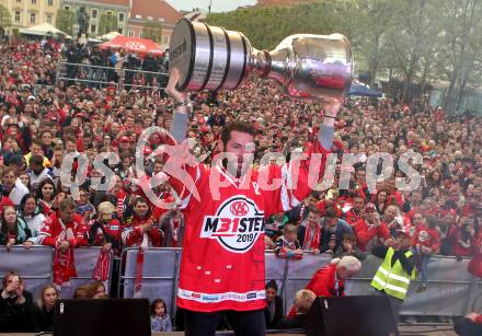 EBEL. Eishockey Bundesliga. Meisterfeier KAC.   Christoph Duller. Klagenfurt, am 29.4.2019.
Foto: Kuess
---
pressefotos, pressefotografie, kuess, qs, qspictures, sport, bild, bilder, bilddatenbank