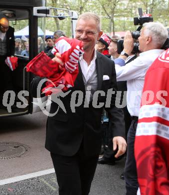 EBEL. Eishockey Bundesliga. Meisterfeier KAC.   Trainer Petri Matikainen. Klagenfurt, am 29.4.2019.
Foto: Kuess
---
pressefotos, pressefotografie, kuess, qs, qspictures, sport, bild, bilder, bilddatenbank