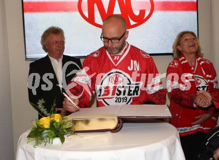 EBEL. Eishockey Bundesliga. Meisterfeier KAC.   Co-Trainer Jarno Mensonen. Klagenfurt, am 29.4.2019.
Foto: Kuess
---
pressefotos, pressefotografie, kuess, qs, qspictures, sport, bild, bilder, bilddatenbank