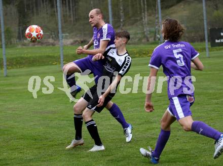 Fussball. 2. Klasse B. Bad Kleinkirchheim gegen Treffen. Marcel Michael Trausnitz (Kleinkirchheim), Stefan Wilpernig, Leo Werth (Treffen). Kleinkirchheim, 11.5.2019.
Foto: Kuess
---
pressefotos, pressefotografie, kuess, qs, qspictures, sport, bild, bilder, bilddatenbank