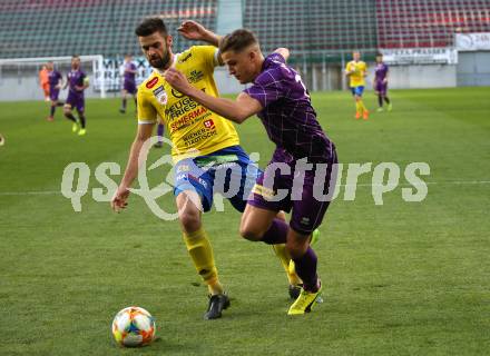 Fussball. 2. Liga. âSK Austria Klagenfurt gegen SV Lafnitz. Benedikt Pichler, (Klagenfurt), Martin Rodler  (Lafnitz). Klagenfurt, 17.5.2019.
Foto: Kuess
---
pressefotos, pressefotografie, kuess, qs, qspictures, sport, bild, bilder, bilddatenbank