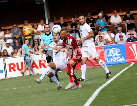 Fussball. OEFB Cup. SAK gegen WAC. Musa Mevmedoski (SAK),  Marcel Ritzmaier (WAC). Klagenfurt, 20.7.2019.
Foto: Kuess
www.qspictures.net
---
pressefotos, pressefotografie, kuess, qs, qspictures, sport, bild, bilder, bilddatenbank