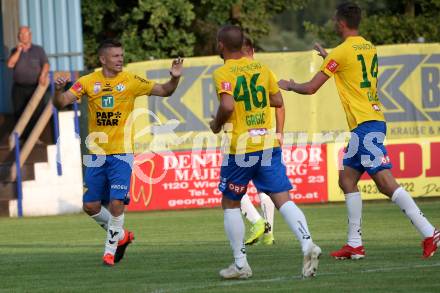 Fussball Uniqa OEFB Cup. Treibach gegen WSG Swarowski Tirol. Torjubel Zlatko Dedic  (Tirol). Treibach, am 19.7.2019.
Foto: Kuess
www.qspictures.net
---
pressefotos, pressefotografie, kuess, qs, qspictures, sport, bild, bilder, bilddatenbank