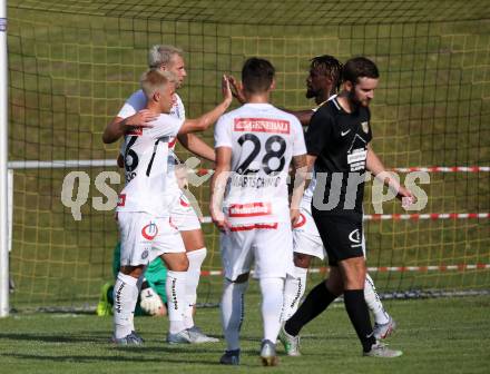 Fussball. OEFB Cup. Koettmannsdorf gegen FK Austria Wien. Torjubel Dominik Prokop, Alexander Gruenwald, Osagie Bright Edomwonyi   (Austria Wien). Koettmannsdorf, 20.7.2019.
Foto: Kuess
www.qspictures.net
---
pressefotos, pressefotografie, kuess, qs, qspictures, sport, bild, bilder, bilddatenbank