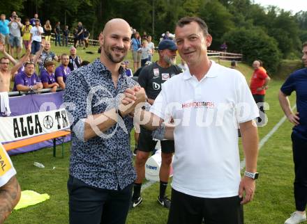 Fussball. OEFB Cup. Koettmannsdorf gegen FK Austria Wien.Trainer Christian Ilzer, (Koettmannsdorf),  Trainer Rudolf Perz  (Austria Wien). Koettmannsdorf, 20.7.2019.
Foto: Kuess
www.qspictures.net
---
pressefotos, pressefotografie, kuess, qs, qspictures, sport, bild, bilder, bilddatenbank