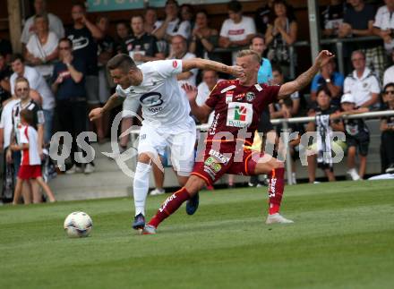 Fussball. OEFB Cup. SAK gegen WAC. Amer Krcic (SAK),  Marcel Ritzmaier (WAC). Klagenfurt, 20.7.2019.
Foto: Kuess
www.qspictures.net
---
pressefotos, pressefotografie, kuess, qs, qspictures, sport, bild, bilder, bilddatenbank