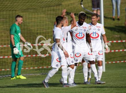 Fussball. OEFB Cup. Koettmannsdorf gegen FK Austria Wien. Torjubel Dominik Prokop, Alexander Gruenwald   (Austria Wien). Koettmannsdorf, 20.7.2019.
Foto: Kuess
www.qspictures.net
---
pressefotos, pressefotografie, kuess, qs, qspictures, sport, bild, bilder, bilddatenbank