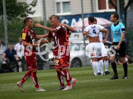 Fussball. OEFB Cup. SAK gegen WAC.  Torjubel  (WAC). Klagenfurt, 20.7.2019.
Foto: Kuess
www.qspictures.net
---
pressefotos, pressefotografie, kuess, qs, qspictures, sport, bild, bilder, bilddatenbank