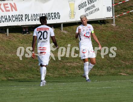 Fussball. OEFB Cup. Koettmannsdorf gegen FK Austria Wien.Torjubel  Alexander Gruenwald, Osagie Bright Edomwonyi  (Austria Wien). Koettmannsdorf, 20.7.2019.
Foto: Kuess
www.qspictures.net
---
pressefotos, pressefotografie, kuess, qs, qspictures, sport, bild, bilder, bilddatenbank