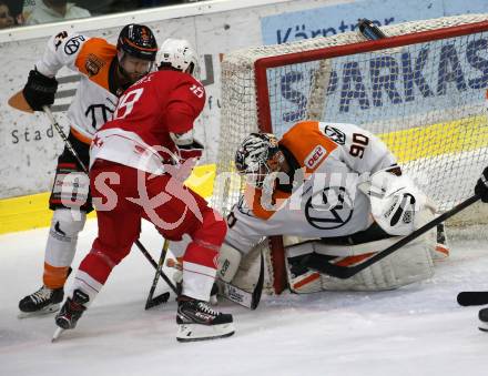 Ebel Eishockey Bundesliga. Testspiel. KAC gegen Wolfsburg Grizzlys. Thomas Koch,  (KAC), Wade Bergman, Felix Brueckmann  (Wolfsburg). Klagenfurt, am 21.8.2019.
Foto: Kuess
www.qspictures.net
---
pressefotos, pressefotografie, kuess, qs, qspictures, sport, bild, bilder, bilddatenbank