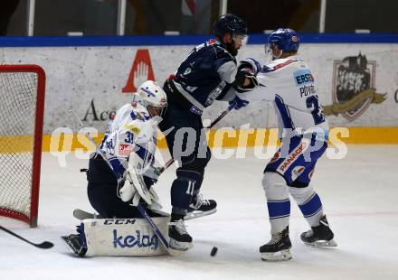 EBEL. Eishockey Bundesliga. Turnier. EC VSV gegen Fehervar AV19.  Brandon Maxwell, Marko Poeyhoenen, (VSV),  Pal Krisztian Szabo  (Fehervar). Bled, am 23.8.2019.
Foto: Kuess
www.qspictures.net
---
pressefotos, pressefotografie, kuess, qs, qspictures, sport, bild, bilder, bilddatenbank