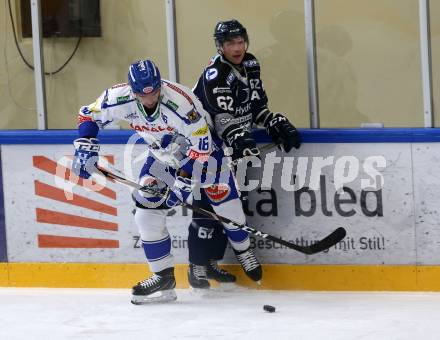 EBEL. Eishockey Bundesliga. Testspiel. EC VSV gegen Fehervar AV19.   Patrick Spannring,  (VSV), Harri Tikkanen (Fehervar). Bled, am 23.8.2019.
Foto: Kuess
www.qspictures.net
---
pressefotos, pressefotografie, kuess, qs, qspictures, sport, bild, bilder, bilddatenbank