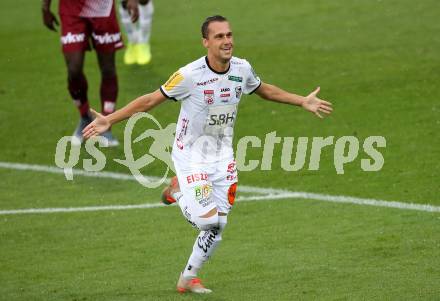 Fussball tipico Bundesliga. RZ Pellets WAC gegen Cashpoint SCR Altach.  Torjubel Michael Liendl (WAC). Wolfsberg, am 24.8.2019.
Foto: Kuess
www.qspictures.net

---
pressefotos, pressefotografie, kuess, qs, qspictures, sport, bild, bilder, bilddatenbank