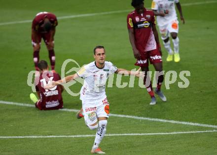 Fussball tipico Bundesliga. RZ Pellets WAC gegen Cashpoint SCR Altach.  Torjubel Michael Liendl (WAC). Wolfsberg, am 24.8.2019.
Foto: Kuess
www.qspictures.net

---
pressefotos, pressefotografie, kuess, qs, qspictures, sport, bild, bilder, bilddatenbank