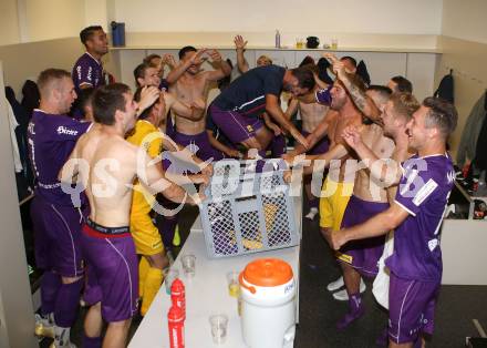 Fussball 2. Liga. SK Austra Klagenfurt gegen FC Blau Weiss Linz. Jubel (Austria Klagenfurt). Klagenfurt, am 25.8.2019.
Foto: Kuess
---
pressefotos, pressefotografie, kuess, qs, qspictures, sport, bild, bilder, bilddatenbank