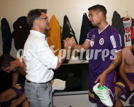 Fussball 2. Liga. SK Austra Klagenfurt gegen FC Blau Weiss Linz. Ivica Peric, Maximiliano Moreira Romero (Austria Klagenfurt). Klagenfurt, am 25.8.2019.
Foto: Kuess
www.qspictures.net
---
pressefotos, pressefotografie, kuess, qs, qspictures, sport, bild, bilder, bilddatenbank