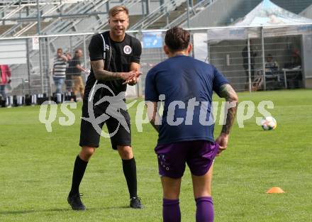 Fussball 2. Liga. SK Austra Klagenfurt gegen FC Blau Weiss Linz. Co-Trainer Martin Lassnig  (Austria Klagenfurt). Klagenfurt, am 25.8.2019.
Foto: Kuess
www.qspictures.net
---
pressefotos, pressefotografie, kuess, qs, qspictures, sport, bild, bilder, bilddatenbank