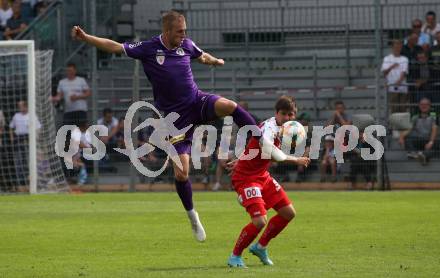 Fussball 2. Liga. SK Austra Klagenfurt gegen FC Blau Weiss Linz. Florian Jaritz (Austria Klagenfurt), Oliver Filip (BW Linz). Klagenfurt, am 25.8.2019.
Foto: Kuess
www.qspictures.net
---
pressefotos, pressefotografie, kuess, qs, qspictures, sport, bild, bilder, bilddatenbank