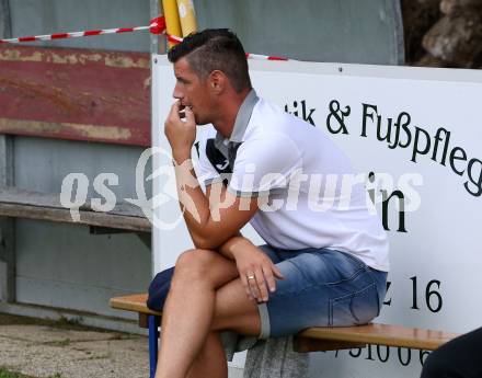 Fussball. Kaerntner Liga. Ferlach Atus gegen Spittal/Drau.  Trainer Mario Verdel (Ferlach). Ferlach, 24.8.2019.
Foto: Kuess
www.qspictures.net
---
pressefotos, pressefotografie, kuess, qs, qspictures, sport, bild, bilder, bilddatenbank