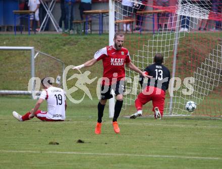 Fussball. Kaerntner Liga. Ferlach Atus gegen Spittal/Drau.  Torjubel Daniel Urbas,  (Spittal). Ferlach, 24.8.2019.
Foto: Kuess
www.qspictures.net
---
pressefotos, pressefotografie, kuess, qs, qspictures, sport, bild, bilder, bilddatenbank