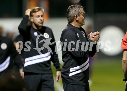 Fussball 2. Liga. SK Austria Klagenfurt gegen SC Austria Lustenau. Co-Trainer Martin Lassnig, Trainer Robert Micheu (Austria Klagenfurt). Klagenfurt, am 13.9.2019.
Foto: Kuess
www.qspictures.net
---
pressefotos, pressefotografie, kuess, qs, qspictures, sport, bild, bilder, bilddatenbank