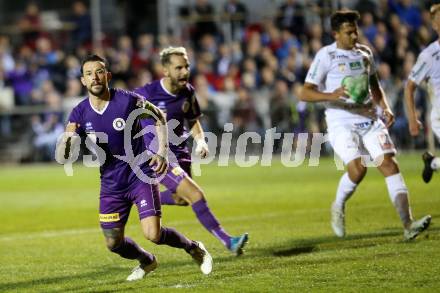 Fussball 2. Liga. SK Austria Klagenfurt gegen SC Austria Lustenau. Torjubel Philipp Huetter (Austria Klagenfurt). Klagenfurt, am 13.9.2019.
Foto: Kuess
www.qspictures.net
---
pressefotos, pressefotografie, kuess, qs, qspictures, sport, bild, bilder, bilddatenbank