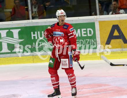 EBEL. Eishockey Bundesliga. KAC gegen	Hydro Fehervar AV 19.  Torjubel Marco Richter,  (KAC). Klagenfurt, am 13.9.2019.
Foto: Kuess
www.qspictures.net

---
pressefotos, pressefotografie, kuess, qs, qspictures, sport, bild, bilder, bilddatenbank