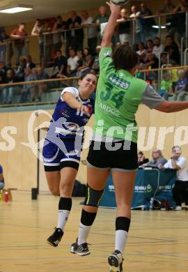 Handball Frauen Bundesliga. SC Kelag Ferlach/Feldkirchen gegen UHC Muellner Bau Stockerau. Hanna Reiner (Ferlach/Feldkirchen), Dorin Novak (Stockerau). Ferlach, am 14.9.2019.
Foto: Kuess
www.qspictures.net
---
pressefotos, pressefotografie, kuess, qs, qspictures, sport, bild, bilder, bilddatenbank