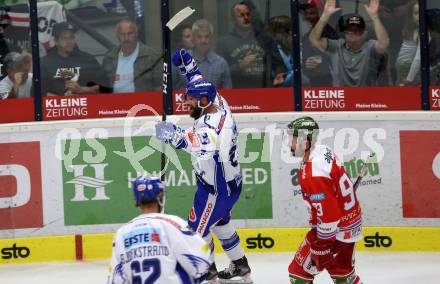 EBEL. Eishockey Bundesliga. EC VSV gegen HCB Suedtirol Alperia. Torjubel 	Schlacher Markus  (VSV). Villach, am 15.9.2019.
Foto: Kuess
www.qspictures.net
---
pressefotos, pressefotografie, kuess, qs, qspictures, sport, bild, bilder, bilddatenbank