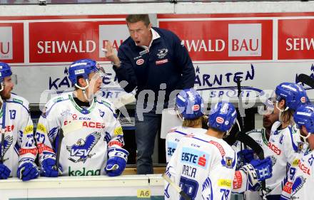 EBEL. Eishockey Bundesliga. EC VSV gegen spusu Vienna Capitals.  Trainer Jyrki Aho (VSV). Villach, am 20.9.2019.
Foto: Kuess
www.qspictures.net
---
pressefotos, pressefotografie, kuess, qs, qspictures, sport, bild, bilder, bilddatenbank