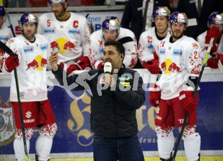 EBEL. Eishockey Bundesliga. KAC gegen	EC Red Bull Salzburg.  Gert Prohaska. Klagenfurt, am 22.9.2019.
Foto: Kuess
www.qspictures.net

---
pressefotos, pressefotografie, kuess, qs, qspictures, sport, bild, bilder, bilddatenbank