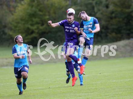 Fussball. 1. Klasse D. Eisenkappel gegem Globasnitz. Edin Avdic (Eisenkappel), Matevz Struc (Globasnitz). Eisenkappel, 21.9.2019.  
Foto: Kuess
www.qspictures.net
---
pressefotos, pressefotografie, kuess, qs, qspictures, sport, bild, bilder, bilddatenbank