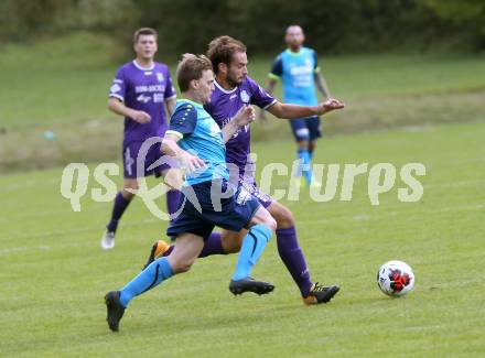 Fussball. 1. Klasse D. Eisenkappel gegem Globasnitz.  Stefan Opietnik (Eisenkappel),  Gerhard Krumpl (Globasnitz). Eisenkappel, 21.9.2019.  
Foto: Kuess
www.qspictures.net
---
pressefotos, pressefotografie, kuess, qs, qspictures, sport, bild, bilder, bilddatenbank