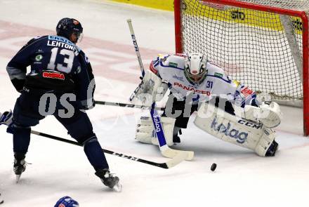 EBEL. Eishockey Bundesliga. EC VSV gegen Hydro Fehervar AV 19.   Brandon Maxwell,  (VSV), Mikko Lehtonen (Alba Volan). Villach, am 27.9.2019.
Foto: Kuess
www.qspictures.net
---
pressefotos, pressefotografie, kuess, qs, qspictures, sport, bild, bilder, bilddatenbank