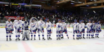 EBEL. Eishockey Bundesliga. EC VSV gegen Hydro Fehervar AV 19. Jubel   (VSV). Villach, am 27.9.2019.
Foto: Kuess
www.qspictures.net
---
pressefotos, pressefotografie, kuess, qs, qspictures, sport, bild, bilder, bilddatenbank