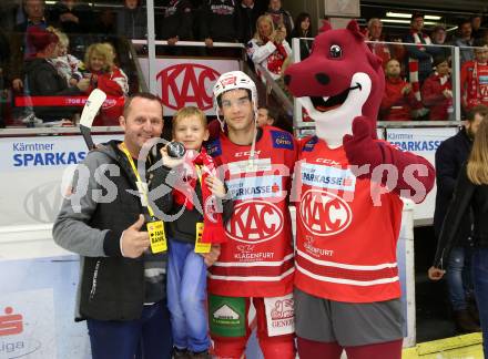 EBEL. Eishockey Bundesliga. KAC gegen	HC Orli Znojmo. Lukas Haudum (KAC). Klagenfurt, am 25.10.2019.
Foto: Kuess
www.qspictures.net

---
pressefotos, pressefotografie, kuess, qs, qspictures, sport, bild, bilder, bilddatenbank