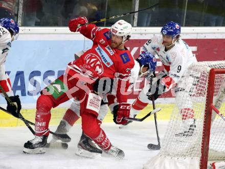 EBEL. Eishockey Bundesliga. KAC gegen HC TWK Innsbruck. Thomas Hundertpfund (KAC), Ondrej Sedivy, John Lammers (HC Innsbruck). Klagenfurt, am 17.11.2019.
Foto: Kuess
www.qspictures.net

---
pressefotos, pressefotografie, kuess, qs, qspictures, sport, bild, bilder, bilddatenbank